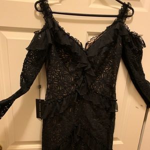 Tadashi Shoji black cocktail dress